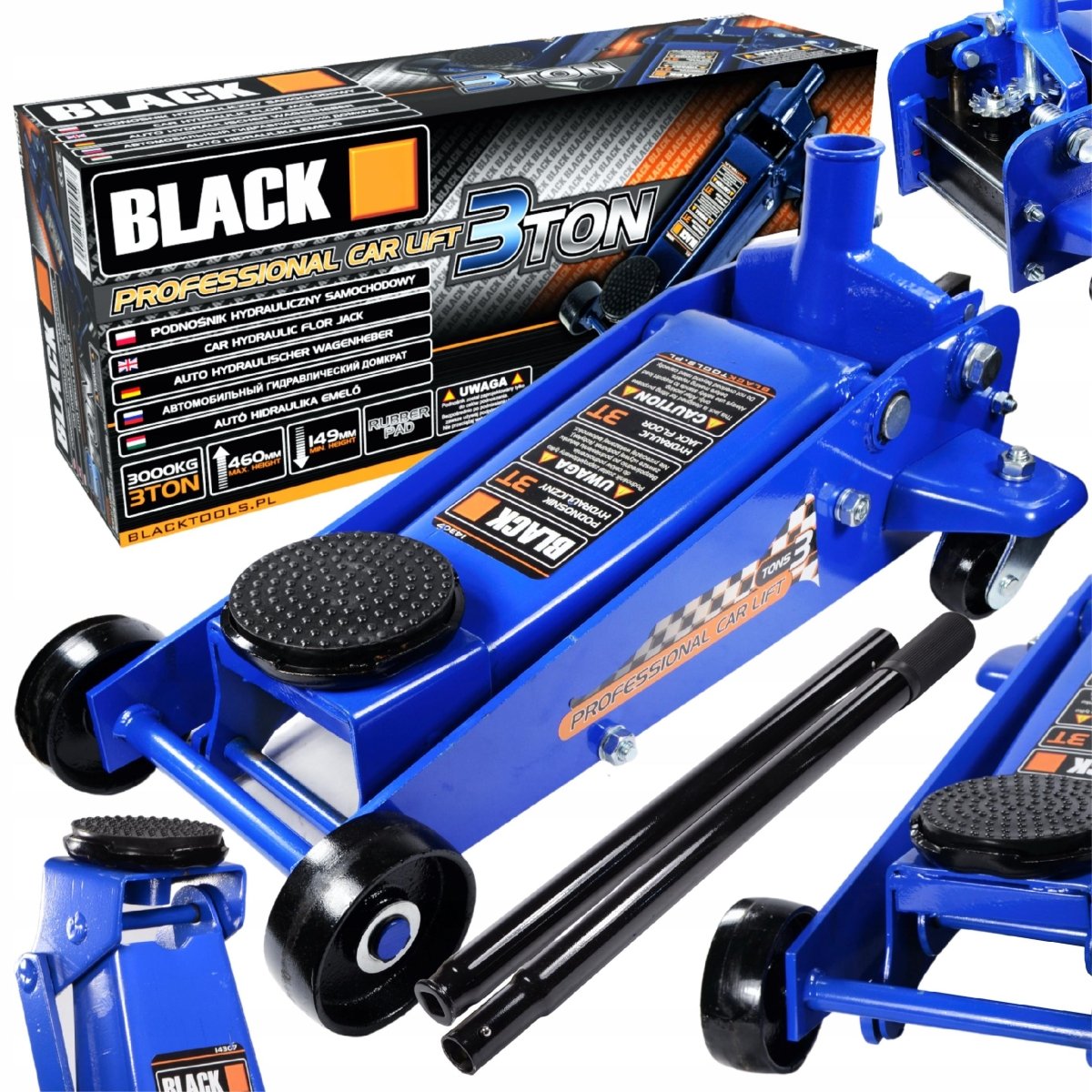 Madala profiiliga autotungraud 3T Black